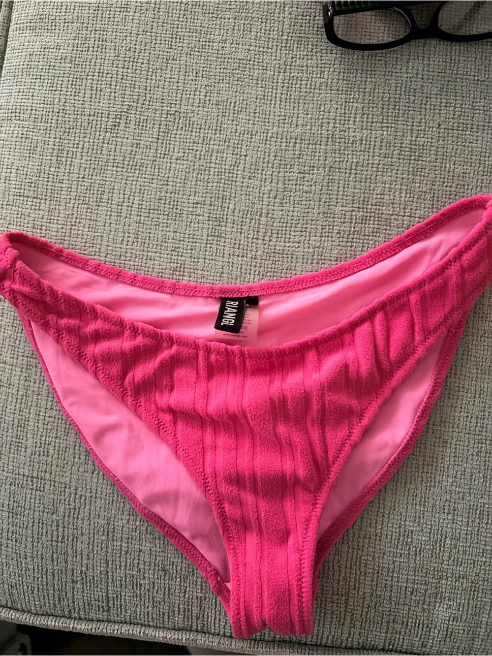 triangl swimwear Hot Pink Ribbed Bikini Bottom
